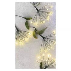 Emos LED vánoční nano řetěz zelený - svítící trsy, teplá bílá 2,35m D3AW09
