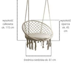 Verda Gardeno Brazilská béžová zahradní houpačka