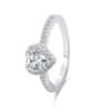 Romantický stříbrný prsten Srdce RI047W (Obvod 54 mm)