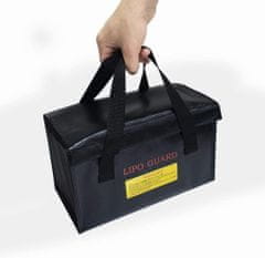 YUNIQUE GREEN-CLEAN Lipo taška Ohnivzdorná taška Ideální pro nabíjení baterií Lipo Ohnivzdorná velikost cm 26 x 13 x 15 Barva Černá