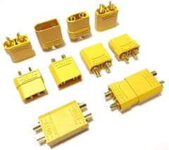 YUNIQUE GREEN-CLEAN 5 párů vysoce kvalitních konektorů XT90, samec-samice, RC Lipo Model Battery Konektory