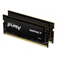 Kingston FURY Impact/SO-DIMM DDR4/64GB/3200MHz/CL20/2x32GB/Black