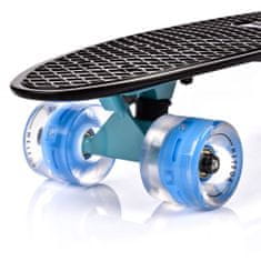 Meteor Pennyboard MTR 56 cm s LED kolečky Black