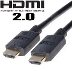 HDMI 2.0 High Speed+Ethernet, zlacené konk., 7m