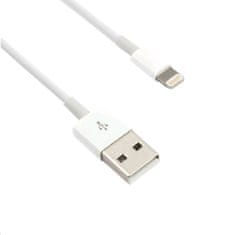 Kabel USB 2.0 Lightning (IP5 a vyšší) nabíjecí a synchronizační kabel, 1m, bílý