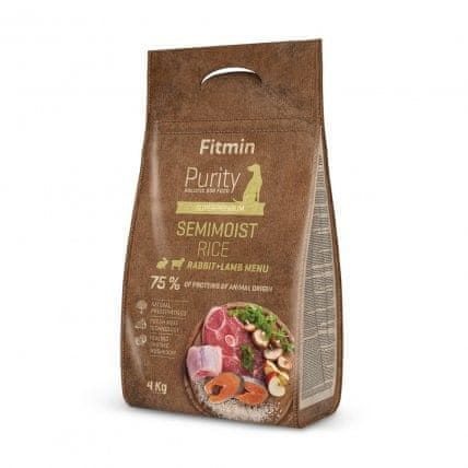 shumee FITMIN Purity Rice Semimoist Rabbit & Lamb - polovlhké krmivo pro dospělé psy - 4 kg