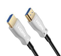 PremiumCord optický fiber HDMI High Speed with Ether. 4K@60Hz kabel 10m, M/M, zlacené konektory