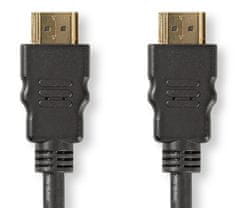 High Speed HDMI 1.4 kabel s ethernetem/ 1080p@60Hz/ zlacené konektory HDMI-HDMI/ černý/ bulk/ 1,5m