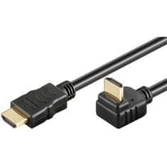 Kabel HDMI+Ethernet, zlac., 270°, 1m