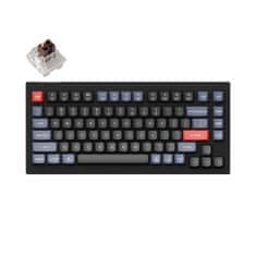 Keychron V1 QMK/VIA mechanická klávesnice Carbon Black Keychron K Pro Brown Fully Assembled V1-B3