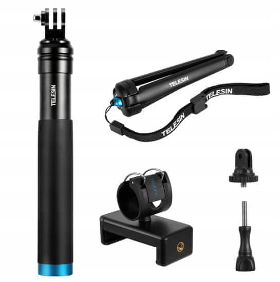 TELESIN Monopod Grip 2v1 SELFIE stativ pro GoPro Hero 9 8 7 / GP-MNP-090-S / Telesin