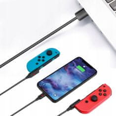 JYS Kabel USB-C nabíječka + 2x Joy-Con Nintendo Switch / JYS-NS190