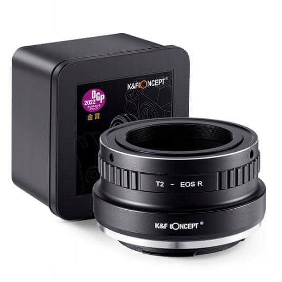 K&F Concept Adaptér / redukce pro Canon EOS R [RF] na T2 T-mount / KF06.488