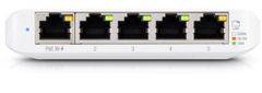 Ubiquiti Switch UniFi Compact USW-Flex-XG, 5-Port (4x 10GbE + 1x 1GbE, 802.3at PoE+ RJ45 input, USB-C