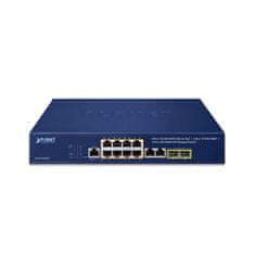 Planet GS-4210-8P2C L2 switch, 10x1Gb, 2x1Gb SFP, 8x PoE 802.3at 120W, QoS