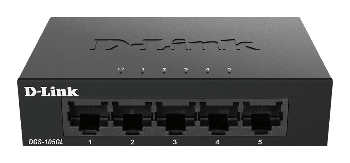 D-Link DGS-105GL Kovový 5-portový Gigabit stolní switch