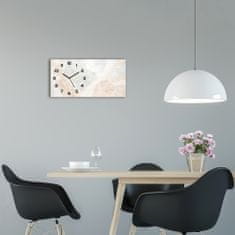 Wallmuralia Moderní skleněné hodiny na stěnu Mramor černé 60x30 cm