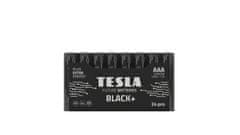 TESLA AAA BLACK+ alkalická, 24 ks fólie