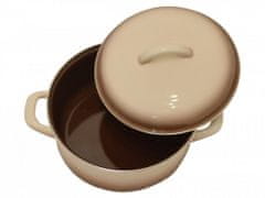 Metalac Kastrol s poklicí Capuccino 22cm 3,5lt