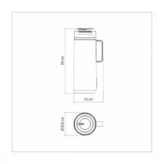 Tramontina Exata termoska 1lt béžová