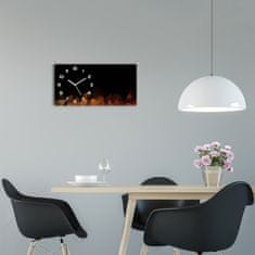 Wallmuralia Moderní skleněné hodiny na stěnu Abstrakce bílé 60x30 cm