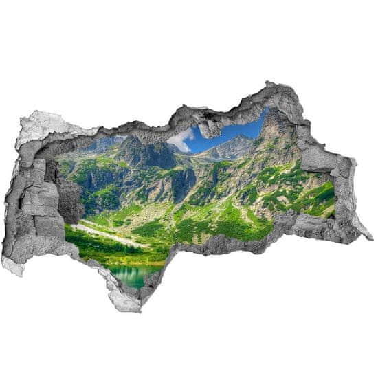 Wallmuralia Díra 3D foto tapeta nálepka Jezero v horách