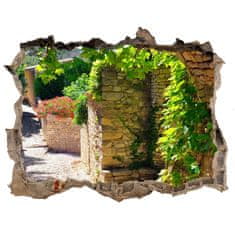 Wallmuralia Fototapeta díra na zeď 3D Romantická ulička 95x64 cm