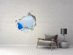 Wallmuralia Fototapeta díra na zeď 3D Santorini Řecko 75x75 cm