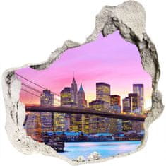 Wallmuralia Fototapeta díra na zeď 3D Manhattan New York 75x75 cm