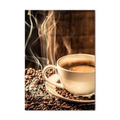 Wallmuralia Vertikální Foto obraz skleněný svislý Aromatická káva 70x100 cm 2 úchytky