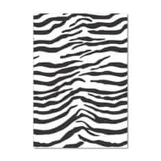 Wallmuralia Vertikální Foto obraz sklo tvrzené Zebra pozadí 70x100 cm 4 úchytky