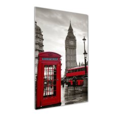 Wallmuralia Vertikální Foto obraz fotografie na skle Big Ben Londýn 50x100 cm 2 úchytky