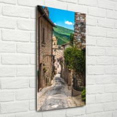 Wallmuralia Vertikální Foto obraz skleněný svislý Hezká ulička 50x100 cm 4 úchytky