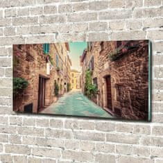 Wallmuralia Fotoobraz na skle Italské uličky 140x70 cm 4 úchytky