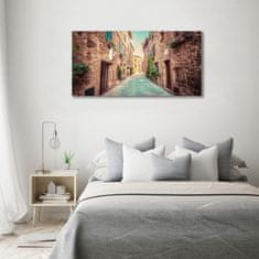 Wallmuralia Fotoobraz na skle Italské uličky 120x60 cm 2 úchytky