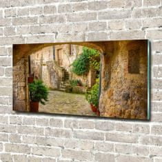 Wallmuralia Foto obraz sklo tvrzené Okouzlující ulička 100x50 cm 4 úchytky