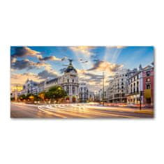 Wallmuralia Foto-obrah sklo tvrzené Madrit Španělsko 125x50 cm 2 úchytky