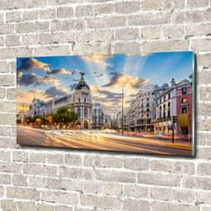 Wallmuralia Foto-obrah sklo tvrzené Madrit Španělsko 140x70 cm 4 úchytky