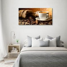 Wallmuralia Foto obraz skleněný horizontální Káva a koření 100x50 cm 4 úchytky