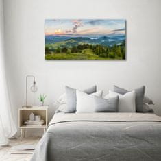 Wallmuralia Foto obraz skleněný horizontální Panorama Pienin 100x50 cm 2 úchytky