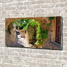 Wallmuralia Foto obraz fotografie na skle Okouzlující ulička 140x70 cm 4 úchytky