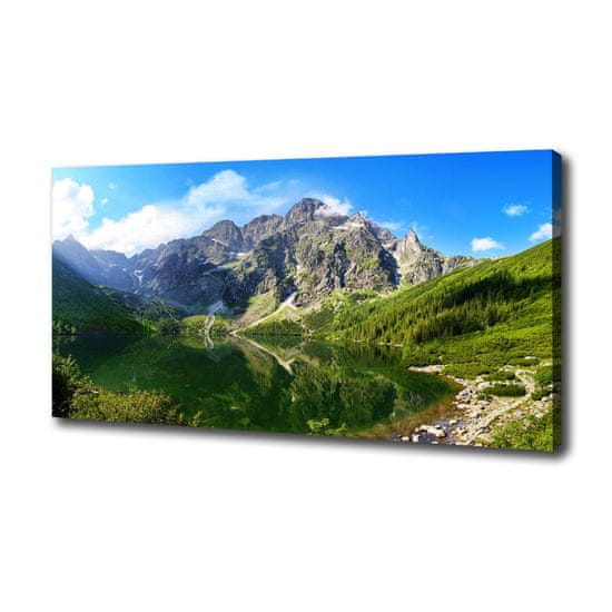 Wallmuralia Foto obraz na plátně Mořské oko Tatry