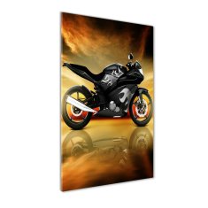 Wallmuralia Vertikální Foto-obrah sklo tvrzené Motorka 50x100 cm 2 úchytky