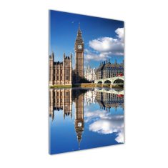 Wallmuralia Vertikální Foto obraz fotografie na skle Big Ben Londýn 50x100 cm 2 úchytky