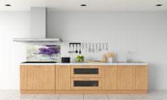 Wallmuralia Skleněný panel do kuchyně Levandule 100x50 cm