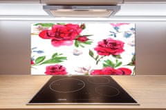 Wallmuralia Panel do kuchyně Červené růže 100x50 cm