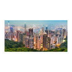 Wallmuralia Foto obraz skleněný horizontální Hongkong 120x60 cm 2 úchytky