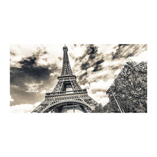 Wallmuralia Foto obraz skleněný horizontální Eiffelova věž Paříž 4 úchytky
