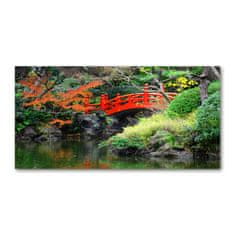 Wallmuralia Foto obraz sklo tvrzené Japonská zahrada 120x60 cm 4 úchytky
