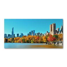 Wallmuralia Foto obraz skleněný horizontální New York podzim 140x70 cm 2 úchytky